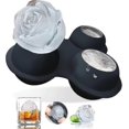 thumbnail image 1 of Ice Cube Mold In Pink Shape, Ice Ball Molds 4 Pieces Ice Cube Container Silicone, 1 of 5