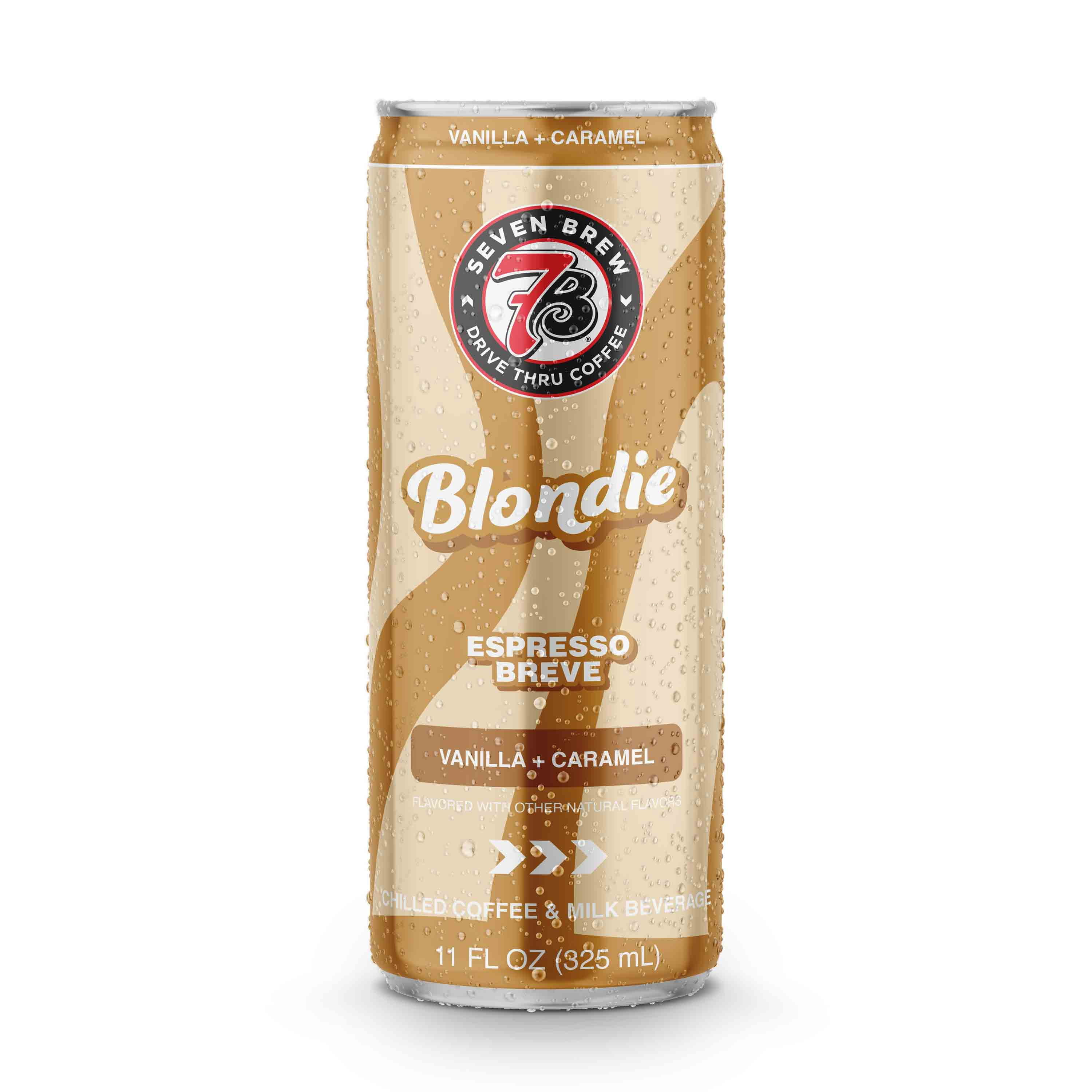 (2 pack) 7 Brew Blondie Chilled Espresso Breve Ready to Drink Coffee, 11 fl oz Can