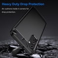 thumbnail image 5 of CoverON For Samsung Galaxy A16 5G Phone Case, Slim Lightweight TPU Minimal Cover Carbon Fiber, Black, 5 of 7