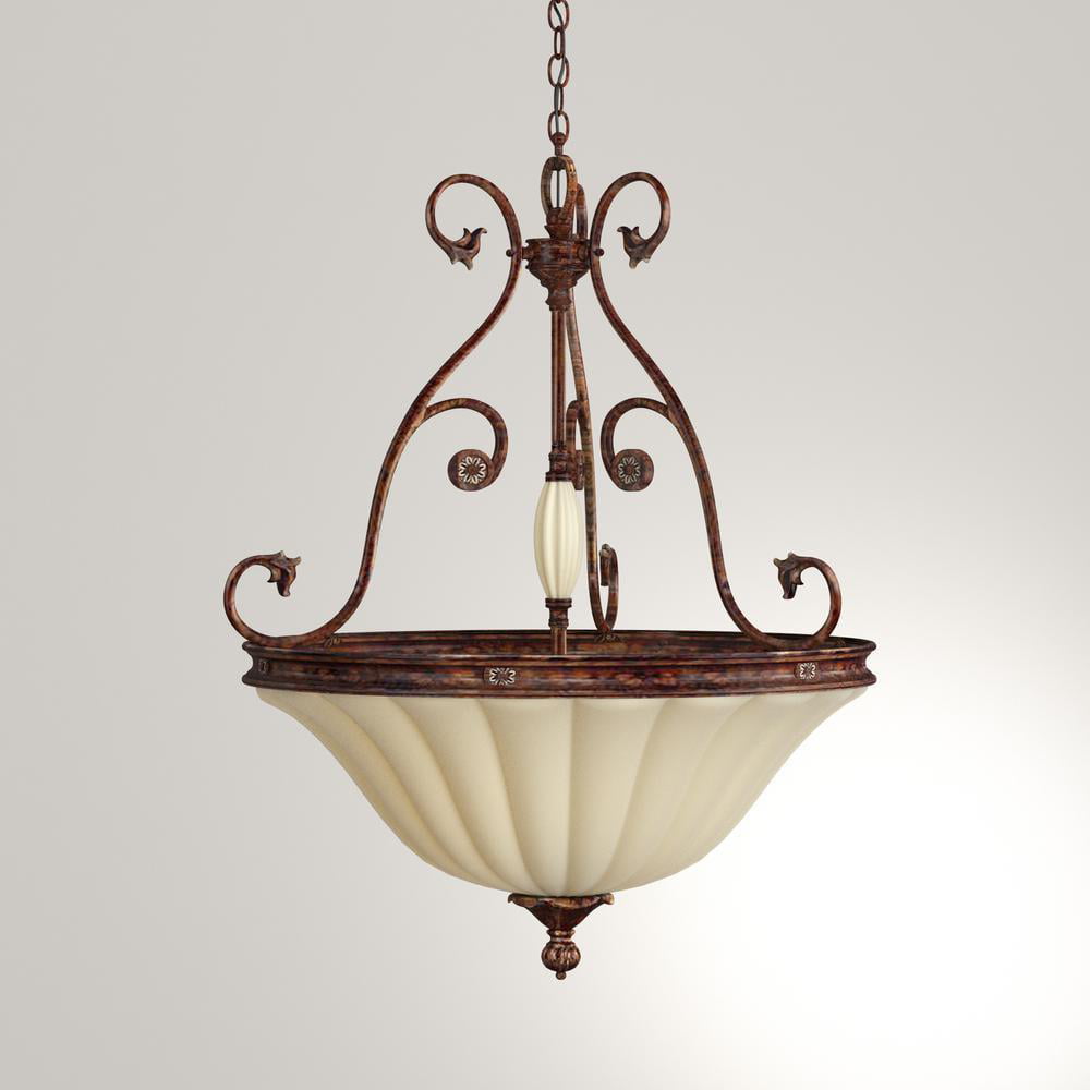 Hampton Bay Freemont Collection 3-Light Antique Bronze Wall Sconce 