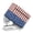 American Flag Faded Effect, variant on HELLHERO Sewing Machine Protective Cover Chicken Eggs Fits Most Sewing Machines Carrying Cover Ideal Gifts for Housewife