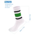 thumbnail image 2 of Gustave 3 Pairs Retro Striped Crew Socks Tube Socks Soft Cozy Cotton Casual Socks Athletic Running Socks Novelty Sporty Calf Socks for Women Men, 2 of 6