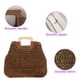 thumbnail image 3 of Bolso de paja para mujer, tejido a mano, grande, informal, tipo hobo, para playa, con bolsillos con forro, 3 of 6