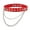 01-Red, variant on Fashion Women Men Cool Punk Goth Metal Spike Studded Link Red Leather Collar Choker Necklace Jewelry Gift