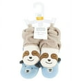 thumbnail image 2 of Hudson Baby Cozy Fleece Booties, Sloth Bear, 2 Toddler, 2 of 5