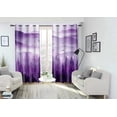 thumbnail image 2 of Foggy Forest Curtains for Bedroom 52x63inch Natural Landscape Window Curtain Purple Mist Mountain Blackout Curtains Insulated Room Darkening Window Drapes for Living Room 2 Panels, 2 of 6