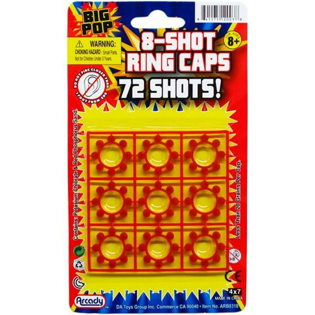 DDI 2322351 72 Count 8-Shot Ring Caps Set - Case of 720