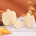 thumbnail image 5 of Halloween Decor, Fall Decor - Dienrx 3Pcs Wooden Pumpkin Fall Pumpkin Decor Pumpkins Farmhouse Signs Cut Out Blank Pumpkin Shapes Artificial Pumpkin Thanksgiving Tabletop Autumn Tray Decor, 5 of 7