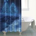 thumbnail image 4 of Red Christmas Bath Curtain,Colorful Balls Pine Trees Snowflake Bathroom Curtain Hotel Luxury Style Bathroom Curtains for Campus Bathroom Decor Christmas, 4 of 5
