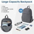 thumbnail image 4 of Mochila Mini G4Free Impermeable 15L para Mujer Gris, 4 of 7