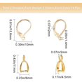 thumbnail image 2 of 1 Box 28Pcs 2 Color 24K Gold Plated Brass French Earring Hooks 925 Sterling Silver Leverback Ear Wires with Pinch Bail Clasp Earring Parts for Dangle Drop Earrings DIY Jewelry Making Craft, 2 of 7