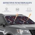 thumbnail image 2 of Lsque Thanksgiving Seamless Pattern 2 PCS Windshield Sun Shade | CarFoldable Window Covers | Car Accessories Reflect UV for Universal Cars SUV Truck | Small, 2 of 7