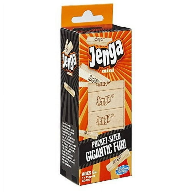 Versión Mini Pocket de Jenga Game Hasbro Gaming para niños