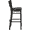 Walnut Wood Back/Black Vinyl Seat/Black Metal Frame, variant on Flash Furniture HERCULES Series Black Slat Back Metal Restaurant Barstool - Walnut Wood Back & Seat