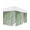 Green, variant on Sage Green Ombre Wrap Around Bed Skirts for Queen Bed 16" Drop,Bed Skirt with Adjustable Elastic Belt Dust Ruffle Bed Valance for Bedroom Modern Geometric Abstract Art Aesthetics Bed Frame Cover