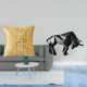 thumbnail image 2 of Funda de almohada,Fundas de cojín para sofá cama,funda de almohada cuadrada,Estatua del toro,Estatua de toro,estatuilla,escultura,decoración de escritorio,Arte coleccionable decorativo para, 2 of 8