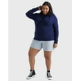 thumbnail image 5 of Plus Size Just My Size® Slubbed Hoodie Color: Navy Size: 5X, 5 of 10