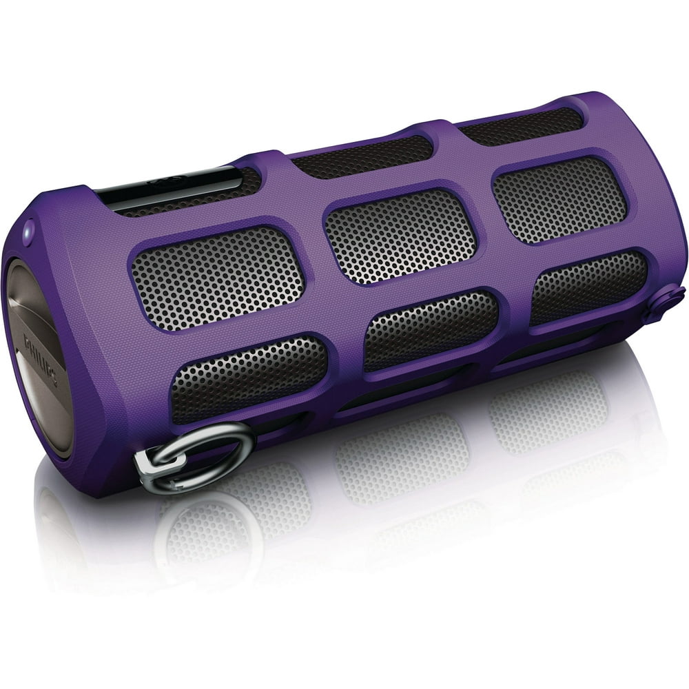 Philips Shoqbox Portable Bluetooth Speaker, Purple