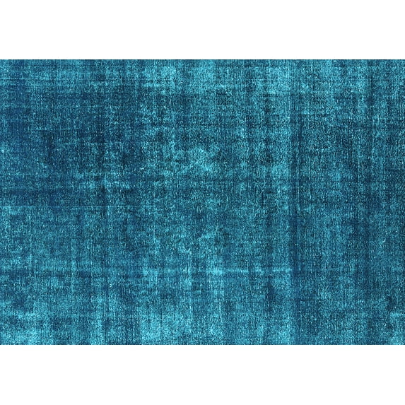 Ahgly Company Indoor Rectangle Oriental Light Blue Industrial Area Rugs, 4' x 6'