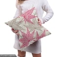 thumbnail image 5 of Ambesonne Autumn Fabric by the Yard Upholstery, Maple Leaf Silhouettes Art, 3 Yards, Dark Pink and Pale Grey, 5 of 5