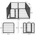 thumbnail image 2 of 24'' Outdoor Dog Playpen, 12 Panel Dog Fence for Small Dogs, Collapsible Pet Exercise Pen for Camping,Garden, Yard, 2 of 9