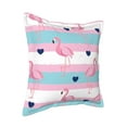 thumbnail image 2 of Bingfone Decorative Pillow Covers 16"X16" Flamingo1 Couch Pillow Cases Modern Farmhouse Covers For Couch Sofa Bed, 2 of 9