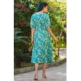 thumbnail image 4 of Multicolor Cotton Floral Printed Fit & Flare Dress, 4 of 9