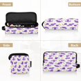 thumbnail image 6 of Hair Tools Storage with Heat Resistant Mat- Purple Cat Pattern Printed Curling Iron Travel Bag/Flat Iron Case for Women, 6 of 8