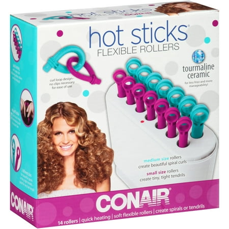 Conair Hot Sticks Flexible Rollers, 14 count (Best Hot Rollers For Waves)
