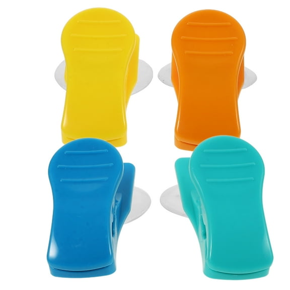 WHAMVOX 4Pcs Suction Cup Towel Holder Clamps for Bathroom and Kitchen