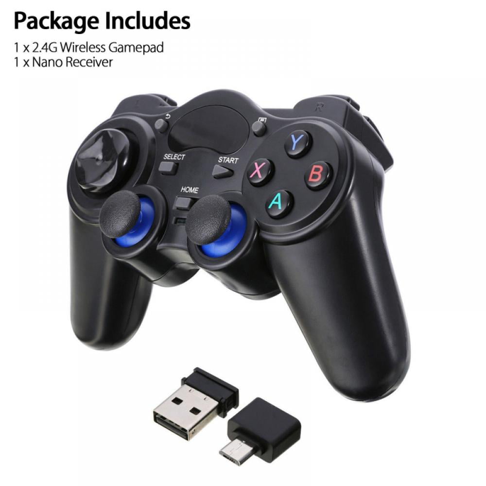 USB Gaming Controller Gamepad PC/Laptop Computer(Windows XP/7/8/10) & PS3 & Android & - [Black] - Walmart.com