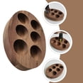 thumbnail image 3 of Synthetic Material Wooden Essential Oil Rack Rectangular Workbench 1Pcs 5.1X3.5X0.8In, 3 of 7