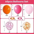 thumbnail image 2 of Globo Jobkoo rosa y naranja de 30 cm para fiesta de Halloween de otoño, 2 of 7