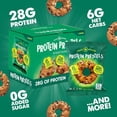 thumbnail image 3 of CRISP POWER Protein Pretzels, Everything, 28G Protein, High Protein Snack,High Fiber,Low Carb Crunchy Pretzel Snacks,No Added Sugar, 1.75 oz Bags, 6 Pack, Vegan, Keto, 3 of 7