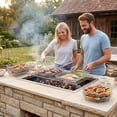 thumbnail image 5 of 3 Tier Stainless Steel Grill Rack Multi Purpose Air Fryer Basket Stackable Cooking Rack For Bbq Roasting Dehydrating Kitchen Cooking(Silver-19Cm), 5 of 8