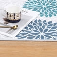 thumbnail image 4 of MeyJey Kitchen Rug Set 3 Pcs, Non Slip Machine Washable Kitchen Floor Mats for Home Floor and Living Room, Teal/Gray, 4 of 14