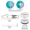 thumbnail image 2 of DIY Baking Painted Crackle Glass Beads Stretch Bracelet Making Kits include Sharp Steel Scissors Elastic Crystal Thread Stainless Steel Beading Needles Mixed Color Beads: 6mm Hole: 1.3~1.6mm, 2 of 8