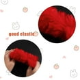thumbnail image 4 of LQQBOX 2 PCS Furry Hair Scrunchies Cute Hair Bands with Faux Rabbit Fur Elastic Hair Ties Hair Bobbles Ponytail Holders Girls Women Hair Accessories (Red), 4 of 7