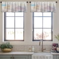 thumbnail image 3 of LALILO Kitchen Curtain Valance Modern Art Oil Art Artwork Rod Pocket Window Curtain 52"x 18" Set of 2, 3 of 5