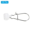 thumbnail image 3 of Uxcell Fishing Line Sinker Slider, with Duo Lock Snap Sinker Slider Weight Connector 6# for Fishing, White 60Pcs, 3 of 6