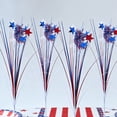 thumbnail image 6 of Hyknon Patriotic Star Tinsel Spray, 4th of July Red White Blue Firework Pick, Independence Day Vase Filler, Memorial Day Floral Table Decor, American Flag Inspired Artificial Star Tinsel Spray, 6 of 6