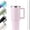 Pink 1, variant on 40 oz Tumbler with Handle and Straw Lid Stainless Steel Vacuum Insulated Cup Holder Friendly Keep Cold Coffee Tea Water Gift for Women Men Car Gym Travel, Black