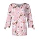 thumbnail image 4 of ICHUANYI Clearance Fashion Woman V Neck Three Quarter 3/4Sleeve T Shirt AutumnBlouse Tops Sweatshirt(Pink, XL) ICHUANYI WER2023081505771, 4 of 5