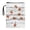 Sloth Music Design, variant on HELLHERO Leopard Print Pattern Zipper Pouch for Classmate, Carrying Book Case, Waterproof, Church Bag for Class