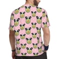 thumbnail image 2 of Wukai Panda Avocado Print Men's Short-Sleeved Mesh T-Shirt,Quick-Dry Short Sleeve Workout T-Shirt-X-Small, 2 of 8
