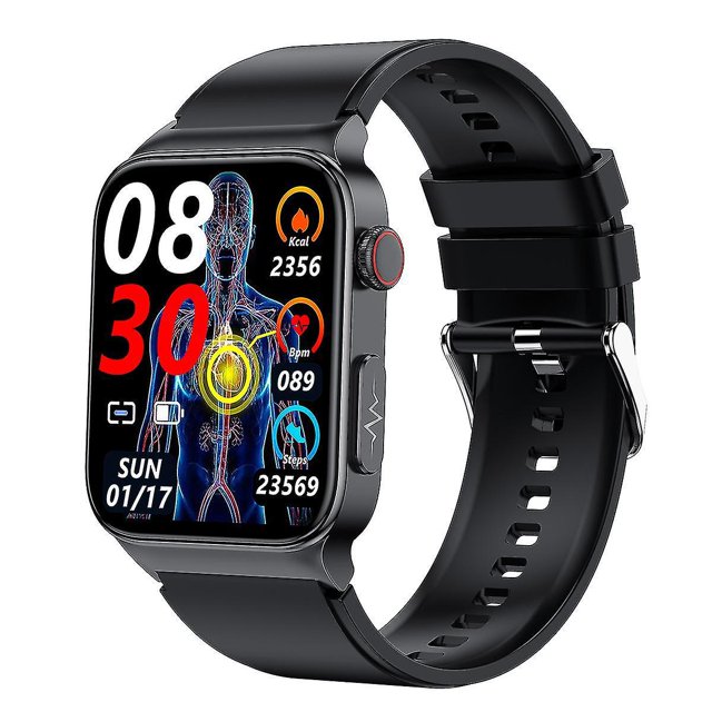 New E500 Blood Glucose Smart Watch Ecg Monitoring Blood Pressure Body Temperature Smartwatch Men Ip68 Waterproof Fitness Tracker - Smart Watches