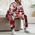 thumbnail image 7 of Goofa Buffalo Plaid Love And Gnome for 2-piece Loungewear Set Men’s Sleepwear Set Soft PJs Cozy loungewear Comfy Sleep Set Winter Pajamas-, 7 of 7