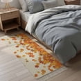 thumbnail image 3 of Kitchen Runner Rugs, Vintage Autumn Maple Leaves 2'x6' Throw Rug with Tassels, Countryside Farm Plants Washable Soft Floor Carpet Runner for Hallway Bedroom Bathroom Laundry Room, 3 of 9