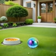 thumbnail image 4 of HAMPPLIES Boule de Regard en Acier Inoxydable Colorée avec Fini Poli Miroir pour Jardin Sphère Décorative d'Extérieur, 4 of 8