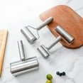 thumbnail image 2 of Single Handed Rolling Pin, Stainless Steel Labor-saving Dumpling Skin Rolling Pin, New Type of Dough Skin Handheld Rolling Pin, 2 of 9